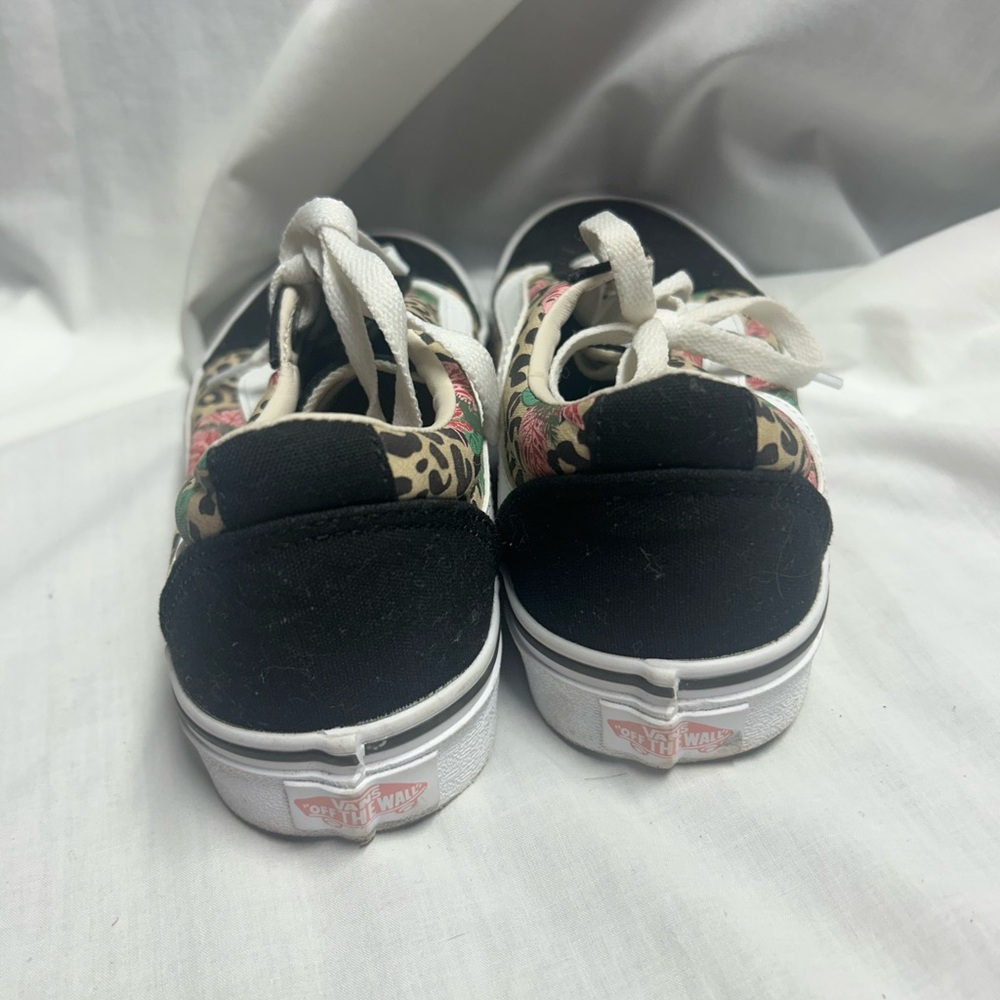 Vans Women's Old Skool Ward Cheetah Tropical Floral Print Shoes Size 6.5 - Picture 5 of 10